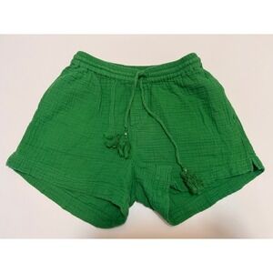 Echo Gauze Shorts Green Swim Cover-Up‎ Size XS